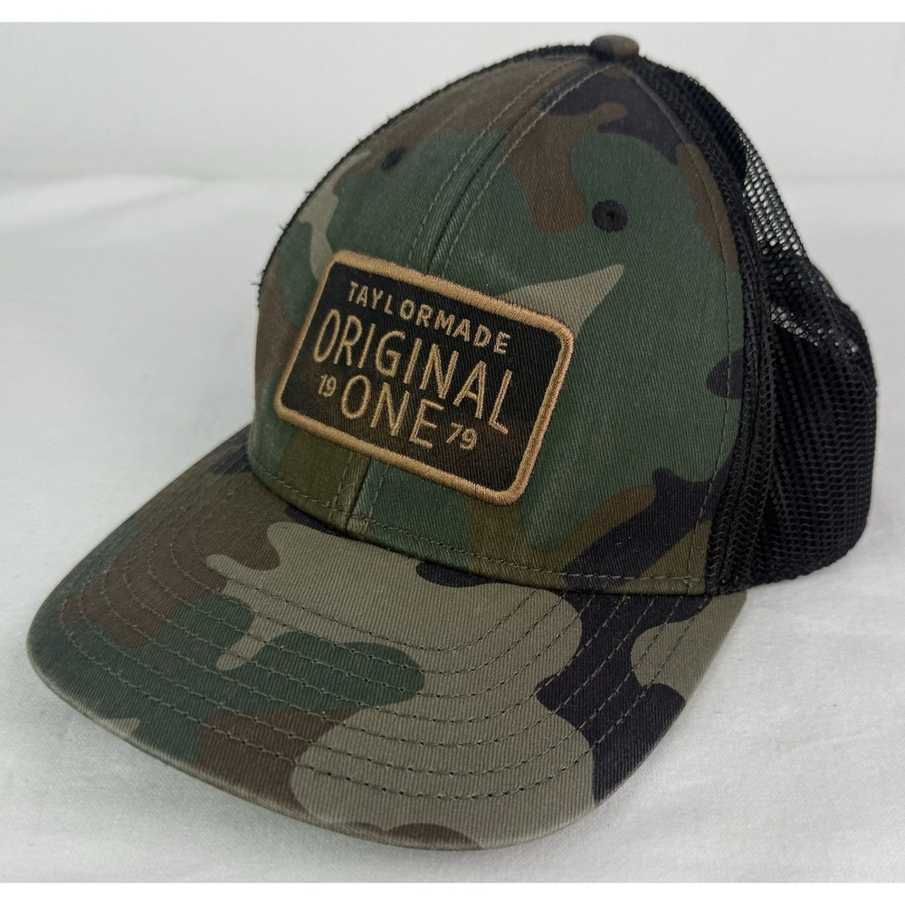 TaylorMade Golf Original One 1979 Trucker Hat Adjustable Snapback Camo Cap OSFM - Picture 5 of 10
